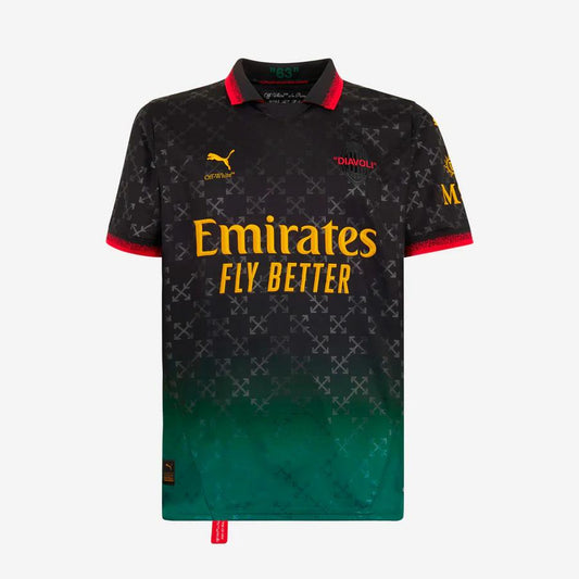 Maglia Milan x OFF-WHITE Third BLACK